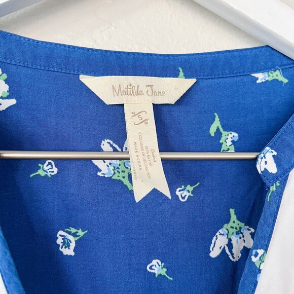 Matilda Jane Blue Floral Day Tripping Dress Small - Picture 2 of 5